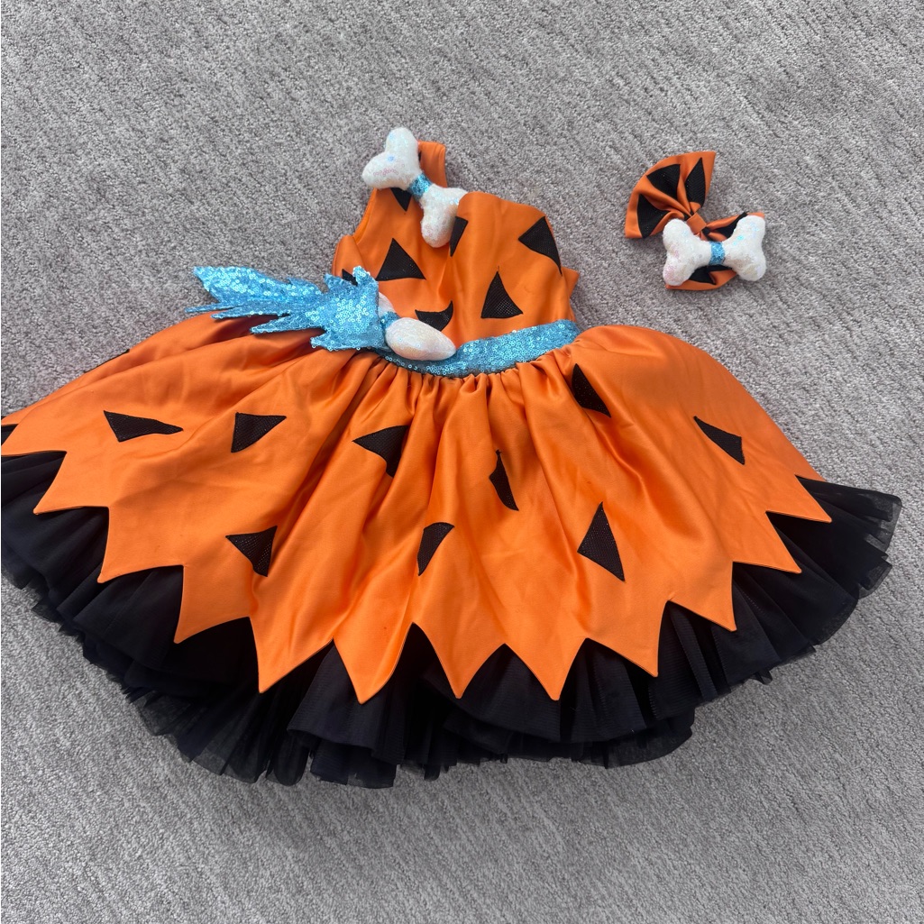 Bam Bam Flintstones Twirls Dress 4t